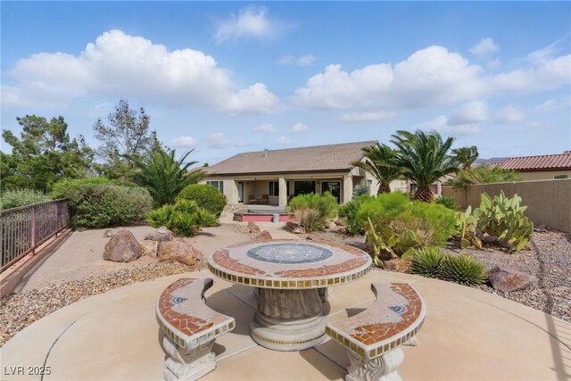 2612 Dearport Ct, Henderson, NV 89052 - view of patio / terrace with a fenced backyard
