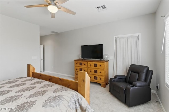 2612 Dearport Ct, Henderson, NV 89052 - carpeted bedroom with a ceiling fan and baseboards
