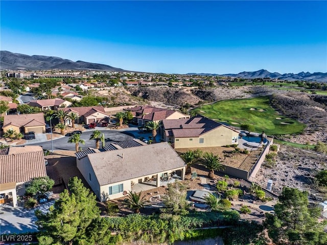 2612 Dearport Ct, Henderson, NV 89052 - aerial view of residential area featuring a mountain backdrop