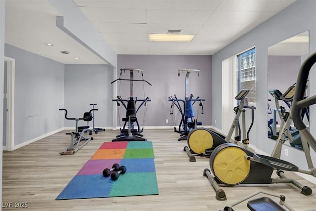 3930 University Center Dr Unit 603, Las Vegas, NV 89119 - gym featuring wood finished floors and baseboards