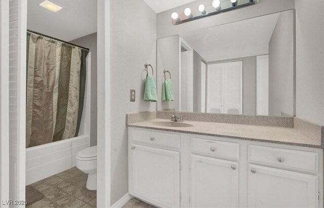 3930 University Center Dr Unit 603, Las Vegas, NV 89119 - full bathroom featuring toilet, vanity, and shower / tub combo