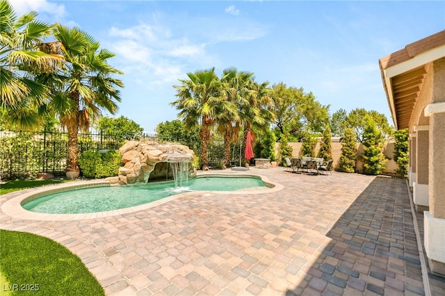 4542 Grey Spencer Dr, Las Vegas, NV 89141 - view of pool featuring a fenced backyard and a patio area