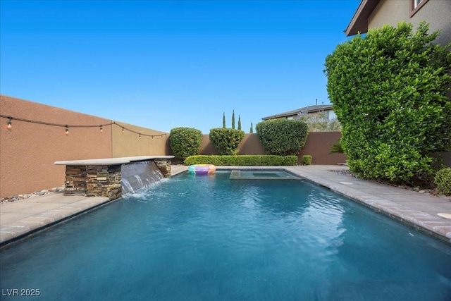10470 Dove Meadow Way, Las Vegas, NV 89135 - view of pool with a pool with connected hot tub