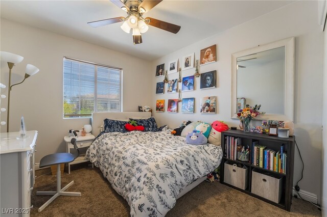 9513 Perennial View Ave, Las Vegas, NV 89148 - bedroom featuring carpet flooring and ceiling fan