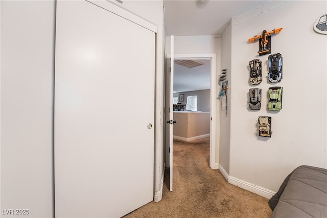 9513 Perennial View Ave, Las Vegas, NV 89148 - corridor featuring light colored carpet and baseboards