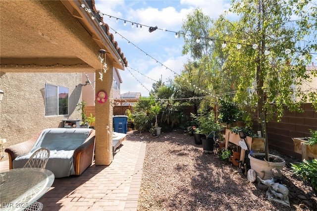 9513 Perennial View Ave, Las Vegas, NV 89148 - fenced backyard with a patio