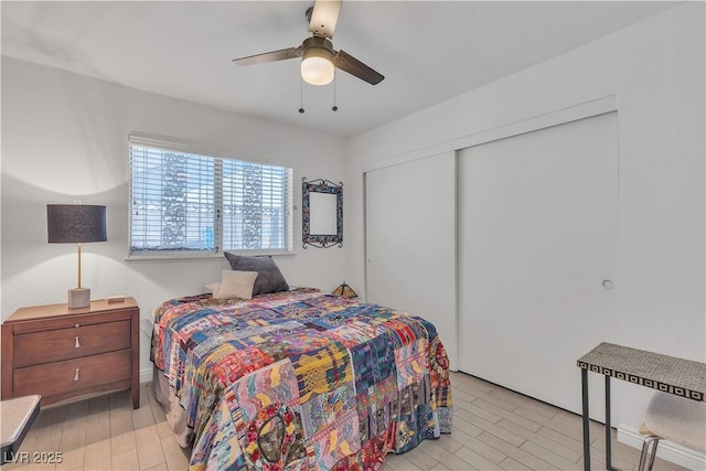 1808 Piccolo Way, Las Vegas, NV 89146 - bedroom with a closet and a ceiling fan