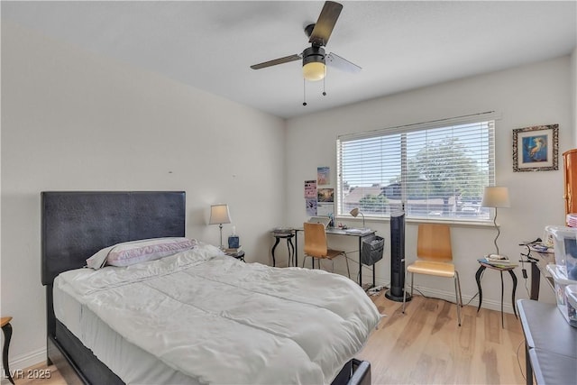 1808 Piccolo Way, Las Vegas, NV 89146 - bedroom with wood finished floors, baseboards, and ceiling fan