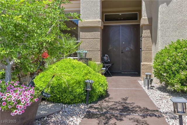 10632 Clarion Ln, Las Vegas, NV 89134 - view of exterior entry featuring stucco siding