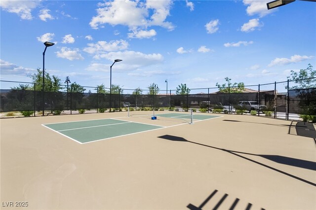 485 Pebble Run Ave, Henderson, NV 89011 - view of tennis court featuring community basketball court and fence