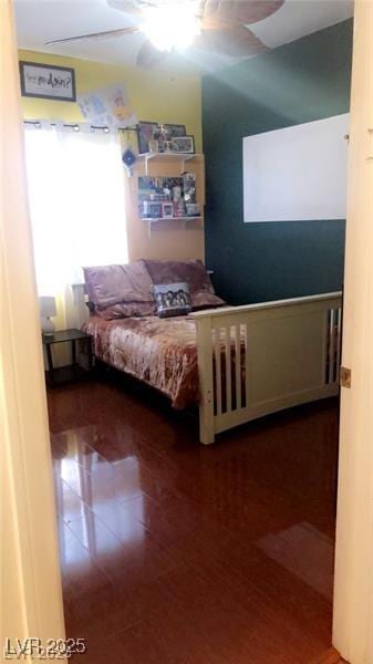 3301 W Colton Ave, North Las Vegas, NV 89032 - bedroom featuring a ceiling fan and tile patterned floors