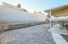 1012 Greystone Dr, Las Vegas, NV 89108 - view of yard with fence and a patio area