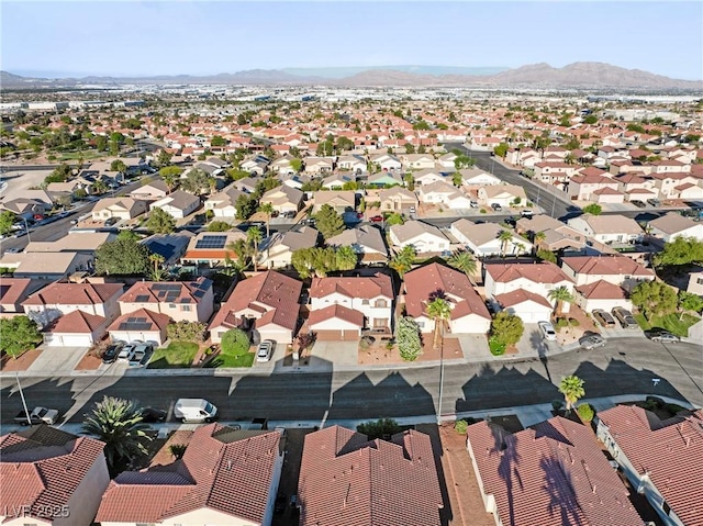 4114 Jessica Marie St, North Las Vegas, NV 89032 - aerial view of property's location featuring a mountainous background and nearby suburban area