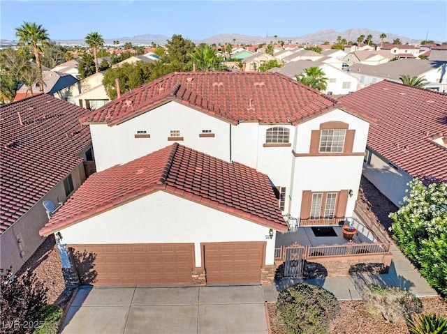 4114 Jessica Marie St, North Las Vegas, NV 89032 - aerial view of residential area featuring a mountainous background