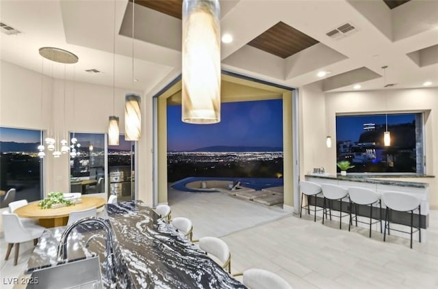 1228 Stellar Rim Ct, Henderson, NV 89012 - living room with recessed lighting