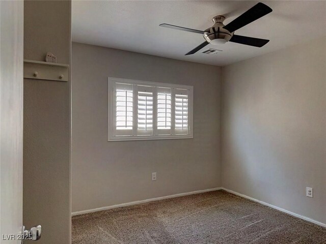 7257 Early Pioneer Ave, Las Vegas, NV 89129 - empty room featuring ceiling fan, carpet floors, and baseboards