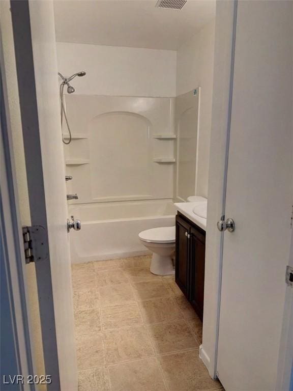7257 Early Pioneer Ave, Las Vegas, NV 89129 - bathroom with vanity, toilet, and shower / bath combination