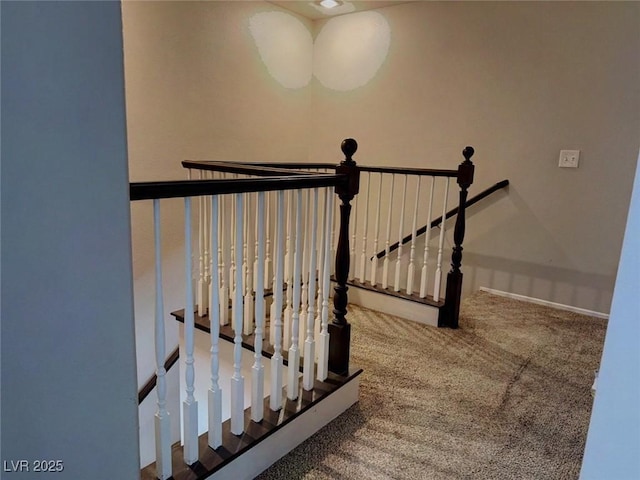 7257 Early Pioneer Ave, Las Vegas, NV 89129 - stairway with carpet flooring and baseboards