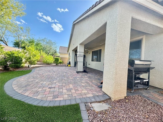 640 House Blend Ln, Henderson, NV 89052 - view of patio with a grill and a fenced backyard