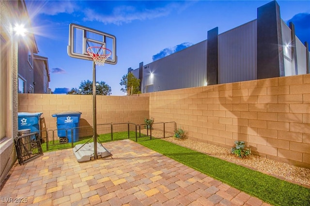 8021 Adelaide Hills St, Las Vegas, NV 89113 - view of patio / terrace with a fenced backyard