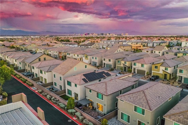 8021 Adelaide Hills St, Las Vegas, NV 89113 - aerial view at dusk of a residential view