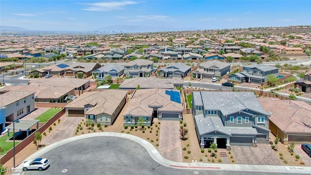 aerial perspective of suburban area