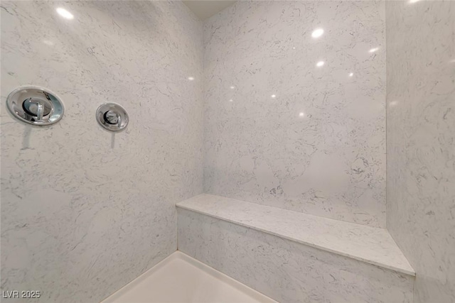 bathroom view of a shower