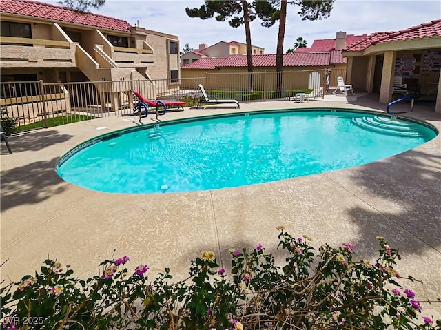 3771 Desert Marina Dr Unit 95, Laughlin, NV 89029 - community pool with fence and a patio area
