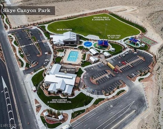 10280 Midnight Meteor Ave, Las Vegas, NV 89166 - aerial view of property and surrounding area