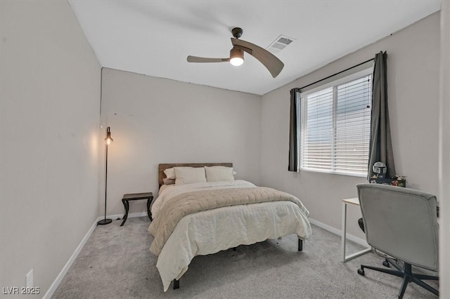 6834 Fallen Rock St, North Las Vegas, NV 89084 - carpeted bedroom featuring baseboards and a ceiling fan