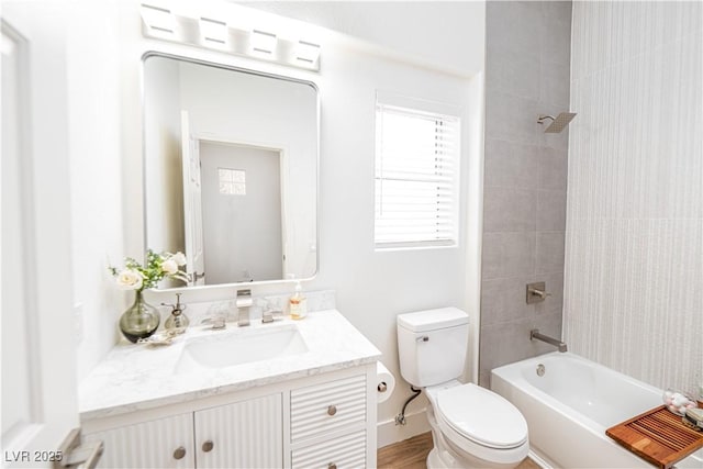 10301 Coal Creek Pl, Las Vegas, NV 89134 - bathroom with vanity and shower / bathtub combination