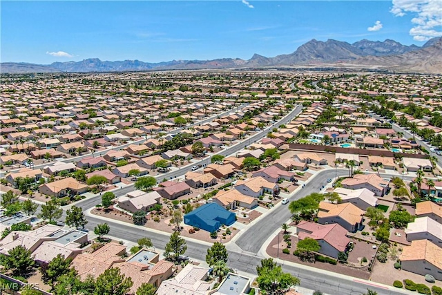 10301 Coal Creek Pl, Las Vegas, NV 89134 - aerial view of residential area with a mountain backdrop