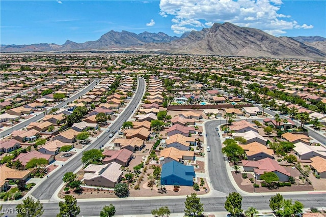 10301 Coal Creek Pl, Las Vegas, NV 89134 - aerial view of residential area with a mountainous background