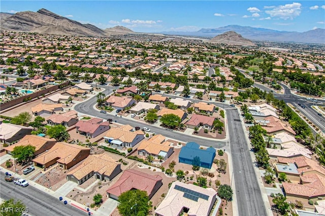 10301 Coal Creek Pl, Las Vegas, NV 89134 - aerial view of residential area featuring a mountain backdrop