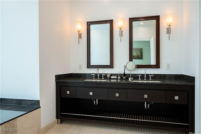 2700 S Las Vegas Blvd Unit 4305, Las Vegas, NV 89109 - bathroom with tile patterned flooring and double vanity