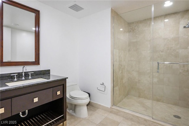 2700 S Las Vegas Blvd Unit 4305, Las Vegas, NV 89109 - full bath with toilet, a shower stall, tile patterned floors, and baseboards