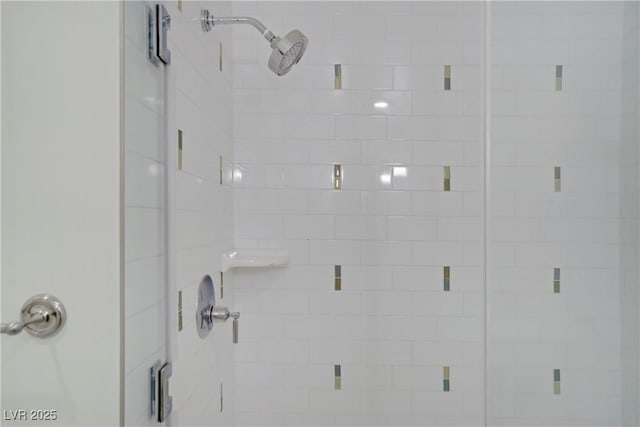 bathroom view of a shower stall