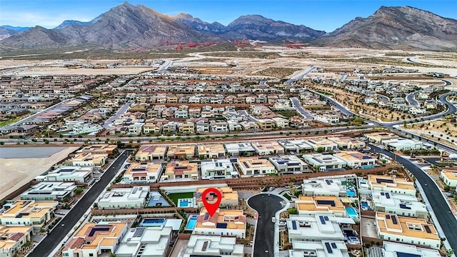 11895 Skyline Arch Ct, Las Vegas, NV 89138 - drone / aerial view of a mountainous background
