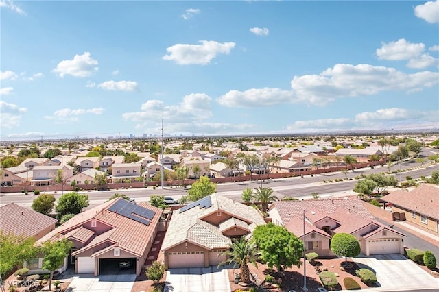 aerial perspective of suburban area