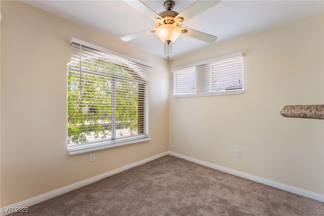 4400 S Jones Blvd Unit 2033, Las Vegas, NV 89103 - unfurnished room with carpet floors, baseboards, and ceiling fan