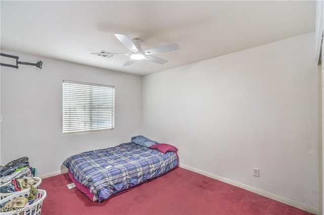 5024 Granite Creek Ct, Las Vegas, NV 89131 - carpeted bedroom with baseboards and a ceiling fan