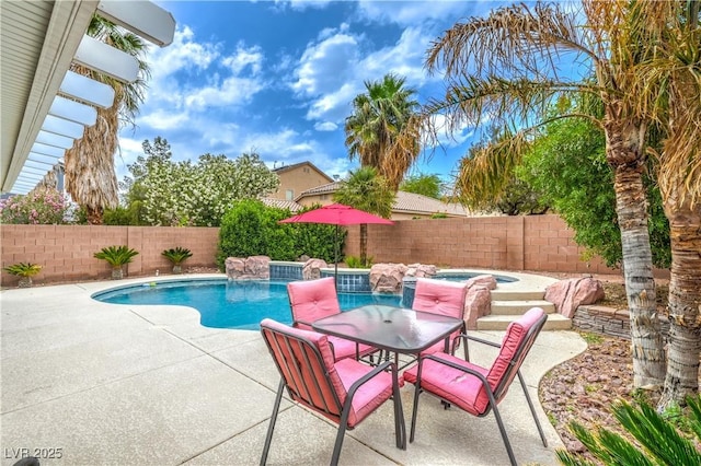 5024 Granite Creek Ct, Las Vegas, NV 89131 - view of swimming pool featuring a fenced backyard and a patio area