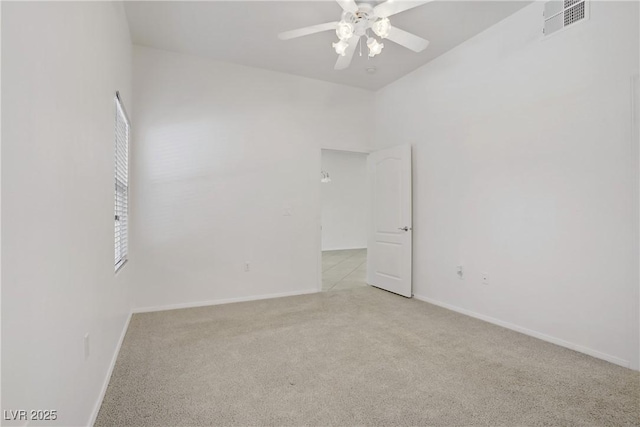 8985 S Durango Dr Unit 1154, Las Vegas, NV 89113 - empty room with light carpet, a ceiling fan, and baseboards