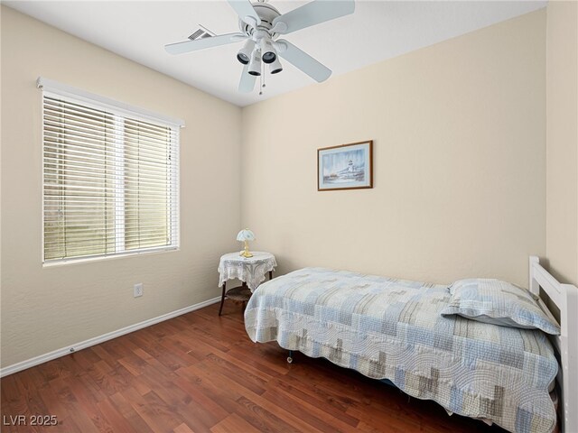 2558 Divine Sky Dr, Henderson, NV 89044 - bedroom featuring wood finished floors and a ceiling fan