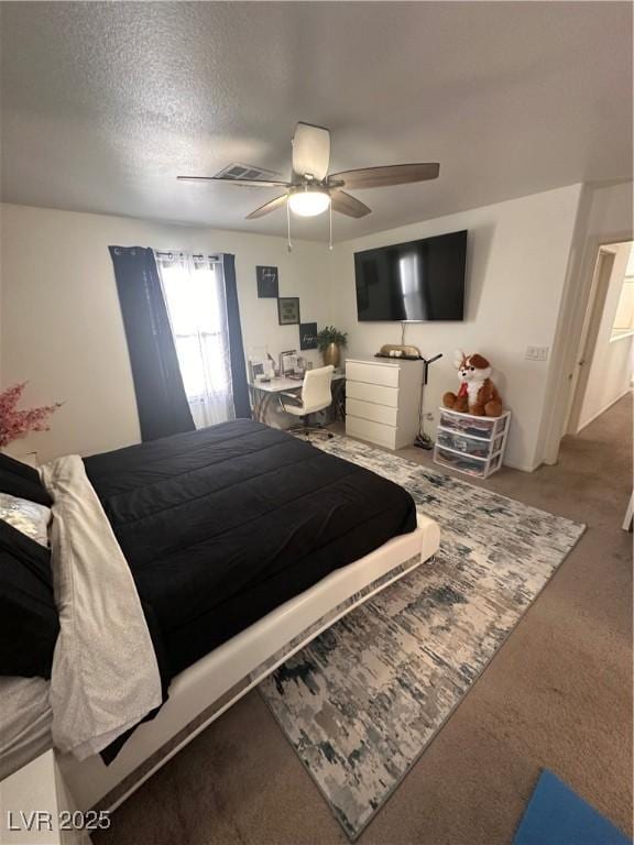 369 Stone Fly Rd, North Las Vegas, NV 89032 - carpeted bedroom with a ceiling fan