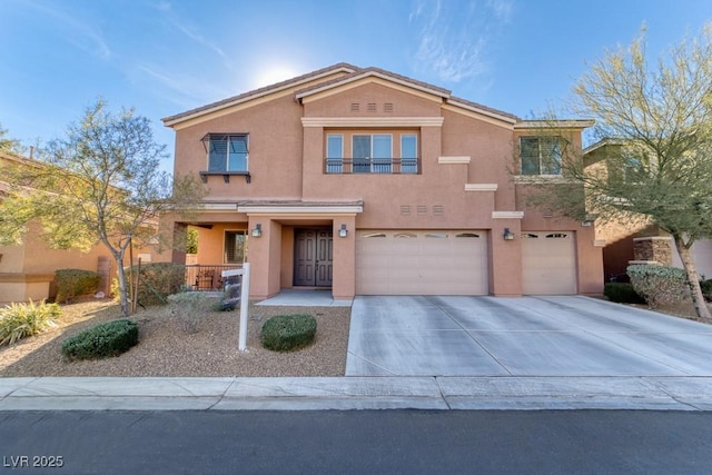 8137 Cape Flattery Ave, Las Vegas, NV 89147 - view of front of property with a garage, concrete driveway, and stucco siding