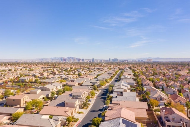 8137 Cape Flattery Ave, Las Vegas, NV 89147 - aerial perspective of suburban area featuring mountains