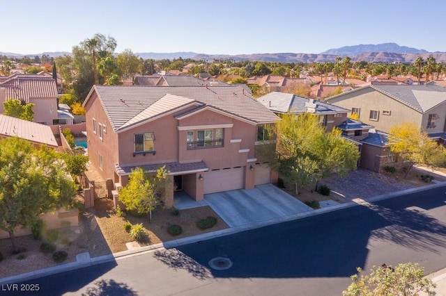 8137 Cape Flattery Ave, Las Vegas, NV 89147 - aerial perspective of suburban area with a mountain backdrop
