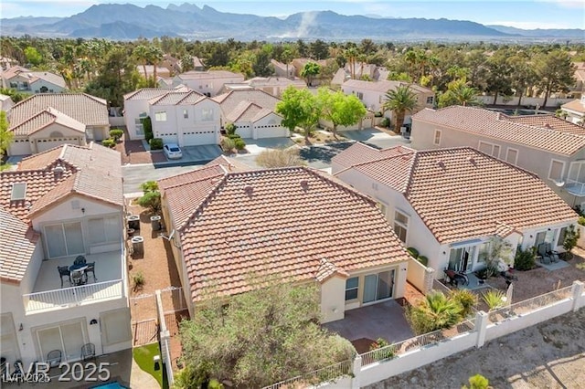7460 Desert Flame Ct, Las Vegas, NV 89149 - aerial perspective of suburban area featuring mountains