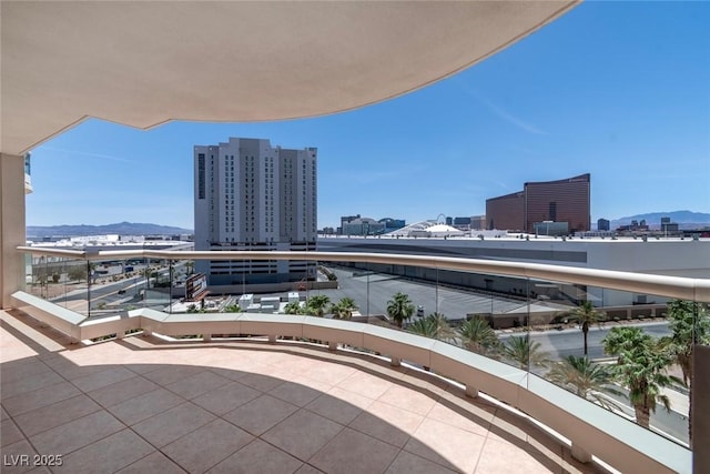 2857 Paradise Rd Unit 802, Las Vegas, NV 89109 - balcony with a city view and a mountain view